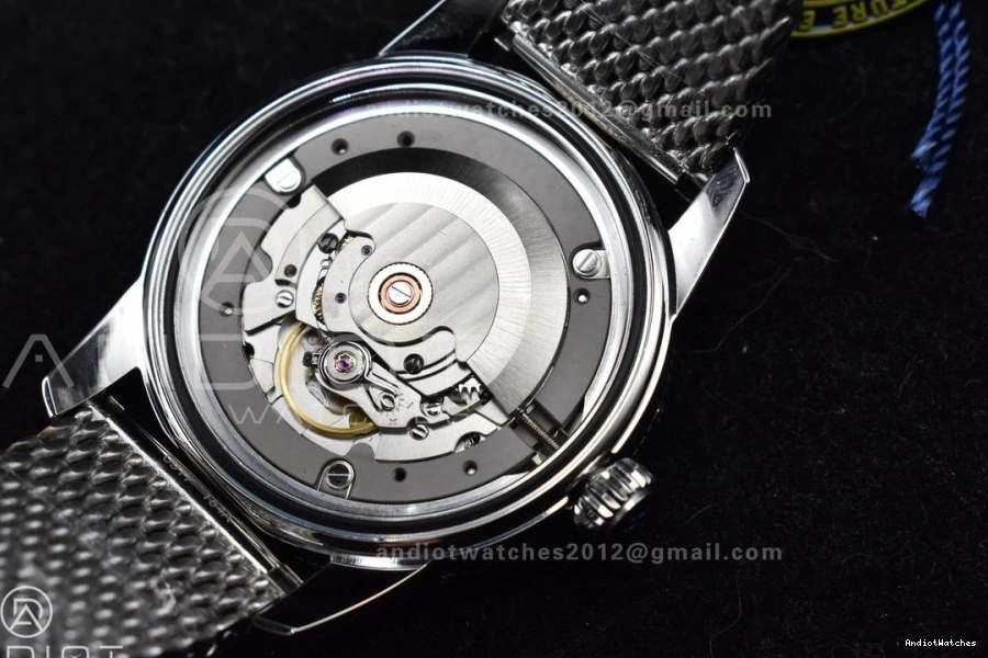 Dial 42mm SS Ceramic SS Blue Heritage Fashionable Bezel BLSF Mesh Bracelet 1169 Blue SuperOcean II on A 0402